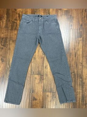 CALVIN KLEIN Slim Fit Pants Dark Gray Grey Stretch Cotton Casual Men’s 34x34.